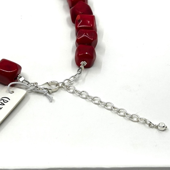 HANDMADE Sea Bamboo Nugget Necklace and Earrings with Sterling Silver NWT - Picture 13 of 17